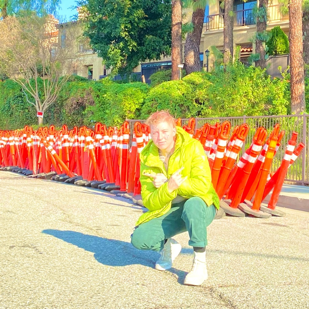 GUESS NEON GREEN PUFFER